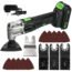 GALAX PRO Cordless Sander 20V, 20Pcs Sandpapers,12000 RPM Sanders with Dust Collection System for Tight Spaces Sanding in Home Decoration, Battery and Charger Included