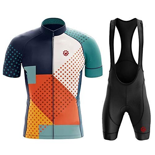 GCRFL Conjunto de camiseta de ciclismo para hombre