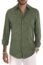 Gemijack Mens Casual Button Down Shirts Long Sleeve Striped Tops Regular-Fit Shirt