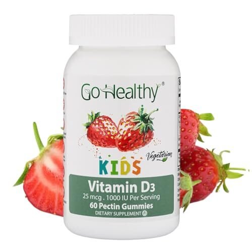 Gomitas Go Healthy de vitamina D para niños, vegetarianas