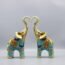 SUGUTEE Good Luck Large Elephant Statue Decorations for Home, Elephant Figurines Statues Home Decor, Elephant Gifts, Elephant Figurines with Trunk Up ( 2 Pcs Medium )