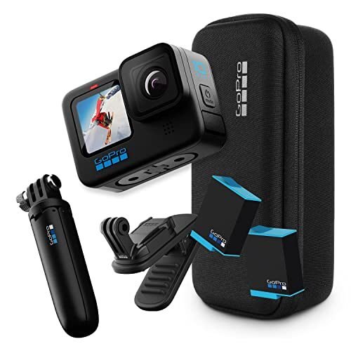 GoPro HERO10 – Paquete de accesorios negros – Incluye cámara HERO10 negra