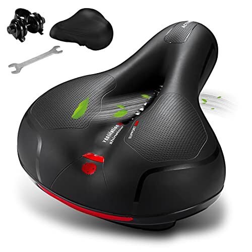 GREAN Cómodo cojín de asiento de bicicleta, asiento de bicicleta para hombres