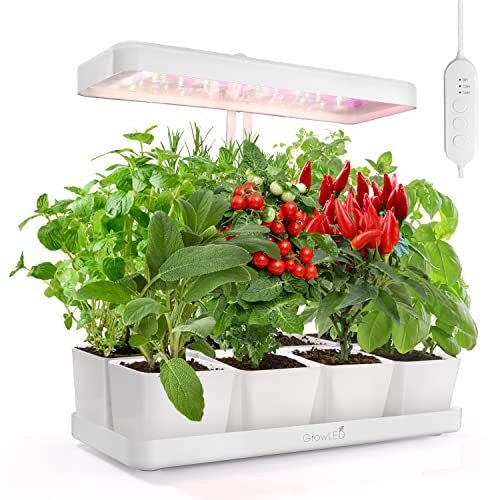 GrowLED Jardín LED para interiores, jardín de hierbas