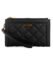 GUESS Womens Abey Double Zip Organizer wallet, Black Logo Multi, One Size US