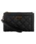 GUESS Womens Abey Double Zip Organizer wallet, Black Logo Multi, One Size US