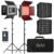 GVM 1000D RGB – Luz de video LED con 2 cajas de luz, kit de iluminación de fotografía con control Bluetooth