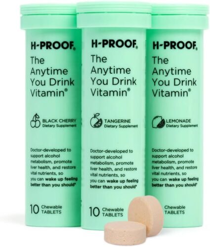 H-PROOF The Anytime You Drink Vitamina para el metabolismo del alcohol, la salud del hígado