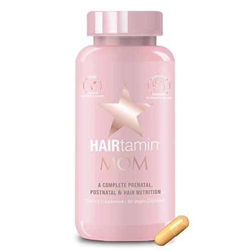 HAIRtamin MOM Vegan prenatal y post natal multivitamínico