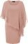 Hanna Nikole Womens Plus Size Formal Party Mini Dress with Chiffon Cape Sleeve Black 24W