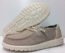 Hey Dude Women's Wendy Stretch Sparkling Beige Size 8 | Women’s Shoes | Women’s Lace Up Loafers | Comfortable & Light-Weight