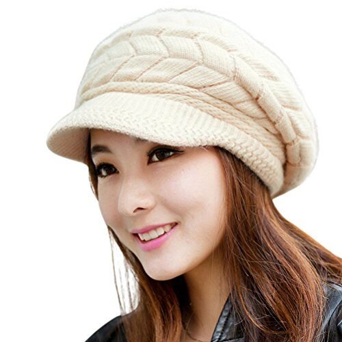 Hindawi gorro de lana caliente de invierno para mujer