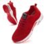 Women Air Athletic Running Shoes - Air Cushion Shoes for Womens Mesh Sneakers Fashion Tennis Breathable Walking Gym Work Shoes Red Size 8