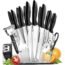 Home Hero Kitchen Knife Set - 17 piece Chef Knife Set with Stainless Steel Knives Set for Kitchen with Accessories