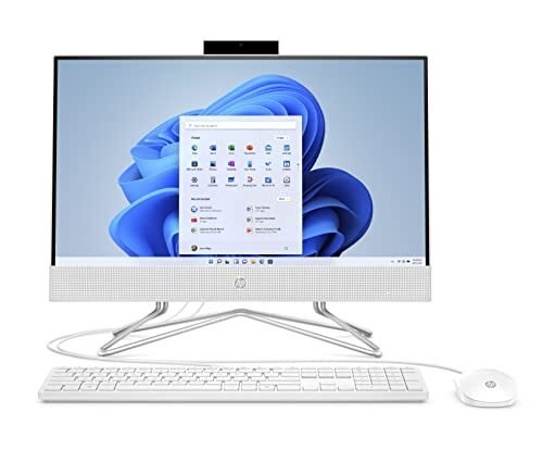 HP Escritorio todo en uno de 21.5 pulgadas, procesador Intel Pentium Silver J5040, gráficos Intel UHD 605