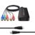Dingsun Convertidor de componentes a HDMI hembra YPbPr a HDMI compatible con 720P/ 1080P para TV HD