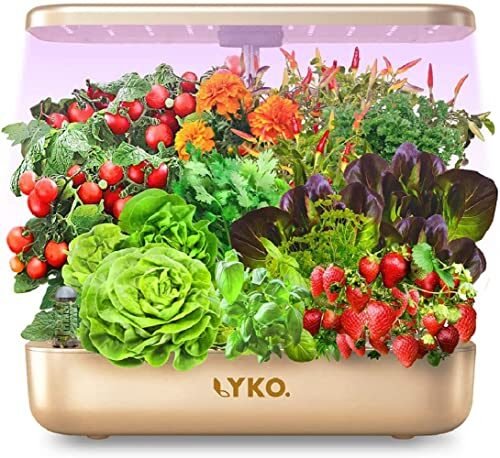 LYKO – Sistema de cultivo hidropónico, 12 cápsulas, jardín interior con luz de crecimiento