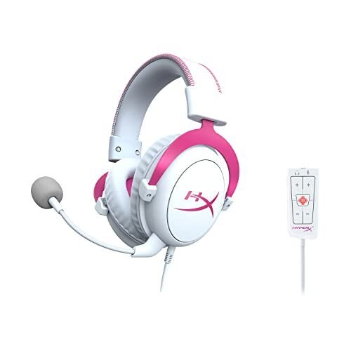 HyperX Cloud II – Auriculares para juegos, sonido envolvente virtual 7.1