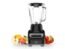 iCucina Countertop Smoothie Blender for Kitchen with 48 oz Glass Jar, 700W Professional Glass Blender for Shakes and Smoothies, Frozen Fruits, Baby Foods, 12-Speed for Mix, Puree, Ice Crushing and Easy Clean, Black, Licuadoras