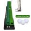 PERFECT PRACTICE Putting Green - Indoor Golf Putting Mat with 1 Hole Training for Mini Games & Practicing at Home or in The Office - Gifts for Golfers - Compact Edition﻿