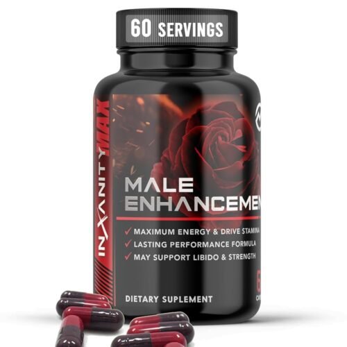 Inxanity Max Pastillas para hombres – Maca, complejo de vitamina B, hierba de cabra cachonda