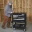 Ironton 30in. 5-Drawer Mechanic's Tool Cart - 33-7/8in.L x 17-5/8in.W x 39-1/8in.H, 700-Lb. Capacity