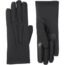 isotoner Women's Stretch Fleece Touchscreen Texting Cold Weather Gloves with Warm, Soft Lining, smartDRI Black, One Size