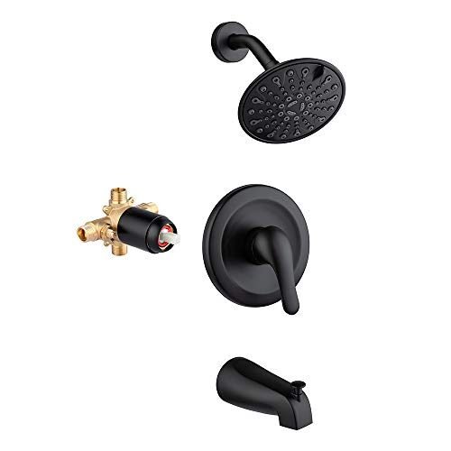 JAKARDA – Kit de ducha para bañera y ducha con cabezal de ducha de 6 rociadores