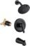 JAKARDA Shower Tub and Shower Trim Kit with 6-Spray Shower Head, cUPC Shower Faucet Set Valve Included (Matte Black)