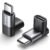 JSAUX – Adaptador USB-C de ángulo recto de 90 grados macho a USB-C hembra