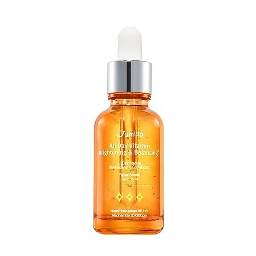 JUMISO Suero vitamínico para todo el día, suero facial iluminador y equilibrante