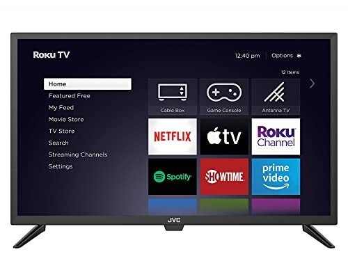 JVC Smart TV Roku LED HD de 32 pulgadas con aplicación de control de voz