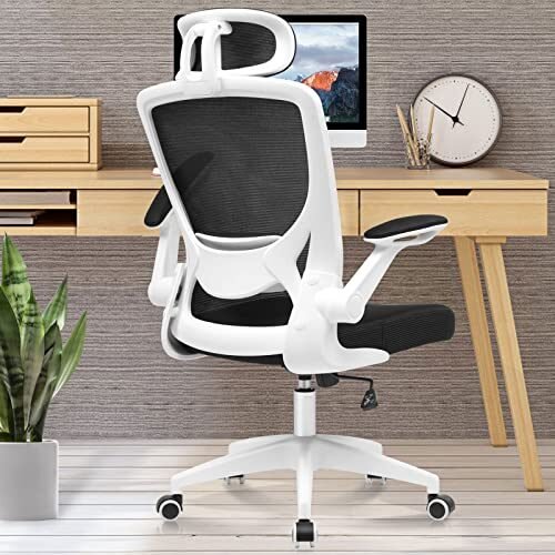 KERDOM Silla de oficina ergonómica, silla de escritorio de malla transpirable