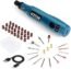 KeShi Cordless Rotary Tool, Upgraded 3.7V Li-ion Rotary Accessory Kit with 42 Pieces Swap-able Heads, 3-Speed and USB Charging Multi-Purpose Power Tool for Delicate & Light DIY Small Projects