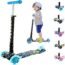 Kick Scooter for Kids, 3 Wheels Toddlers Scooter for 6 Years Old Boys Girls Learn to Steer, Kids Scooter 4 Adjustable Height, Extra-Wide Deck, Flashing Wheel Lights for Children Gifts