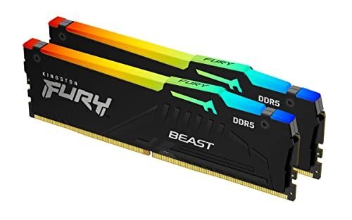 Kingston Fury Beast RGB 64GB 5600MT/s DDR5 CL40 DIMM memoria de escritorio