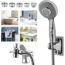 KLLEYNA Shower Head Sink-Faucet Bathtub-Bathroom-Garden - Hose Sprayer Attachment(5 Adapters) for Hair Washing & Pet Dog Rinse & Baby Bath, ON/OFF Extension for Moen, Kohler, Delta, American Standard