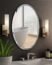 KOHROS Oval Beveled Polished Frameless Wall Mirror for Bathroom, Vanity, Bedroom (20