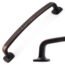 KOOFIZO Square Foot Cabinet Arch Pull - Oil Rubbed Bronze Furniture Handle, 6.3 Inch/160mm Screw Spacing, 10-Pack for Kitchen Cupboard Door, Bedroom Dresser Drawer, Bathroom Furniture Hardware