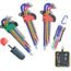 SWANLAKE 27PCS Allen Wrench Set, Hex Key Set Long Arm Ball End Hex Wrench Set, Inch/Metric T Handle Allen Wrench Set