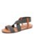 MUDAN Womens Buckle Zip Thong Gladiator Sandal (11 B(M) US, Chestnut)
