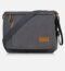 Estarer Men's Laptop Messenger Bag, 17-17.3 Inch Laptop Backpack, Water Resistant Canvas Computer Bag Shoulder Bag, 3 in 1 Convertible Laptop Briefcases (Grey)