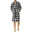 Latuza Men's Cotton Flannel Robe M Navy