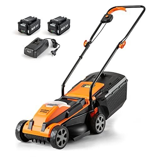 LawnMaster CLM2413A Cortacésped inalámbrico de 13 pulgadas 24 V máximo