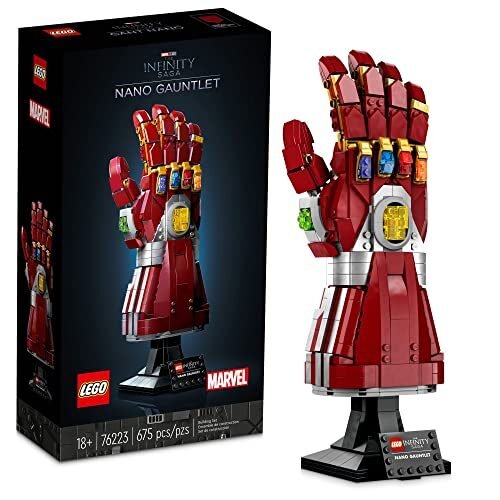 LEGO Marvel Nano Gauntlet 76223 Iron Man – Juego de construcción para adultos (680 piezas)