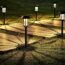 LeiDrail 8 Pack Solar Pathway Lights Outdoor, Solar Walkway Lights Waterproof Warm White Landscape Lighting Decoration for Lawn, Patio, Yard, Garden, Walkway