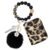 Llavero de leopardo con cuentas para mujer