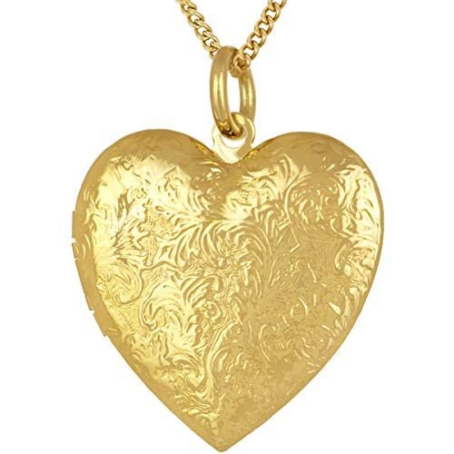LIFETIME JEWELRY Collar con medallón de corazón antiguo