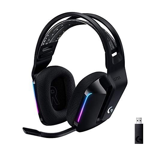 Logitech G733 Lightspeed – Auriculares inalámbricos para juegos, con diadema de suspensión