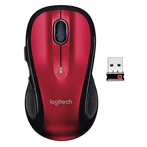 Logitech M510 – Mouse inalámbrico para computador Forma cómoda con receptor unificador USB